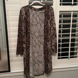 Snakeskin cardigan